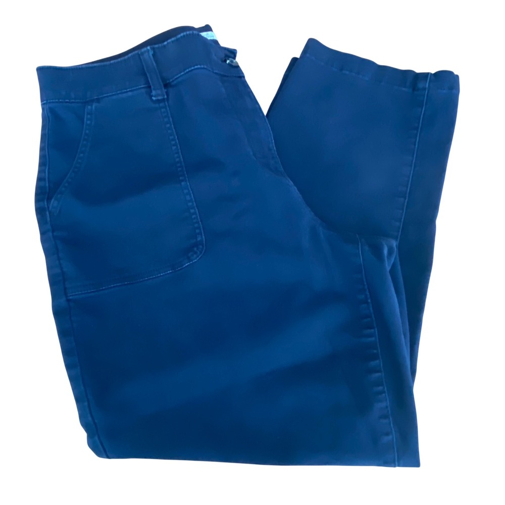 Croft & Barrow Navy Blue Effortless Stretch Ankle‎ Pants Womens 18 WC23X003RS